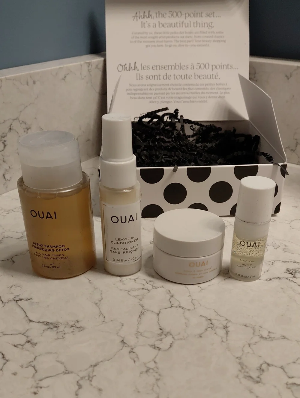 OUAI Go All The Quai 4 PIECE New In Box Gift Set